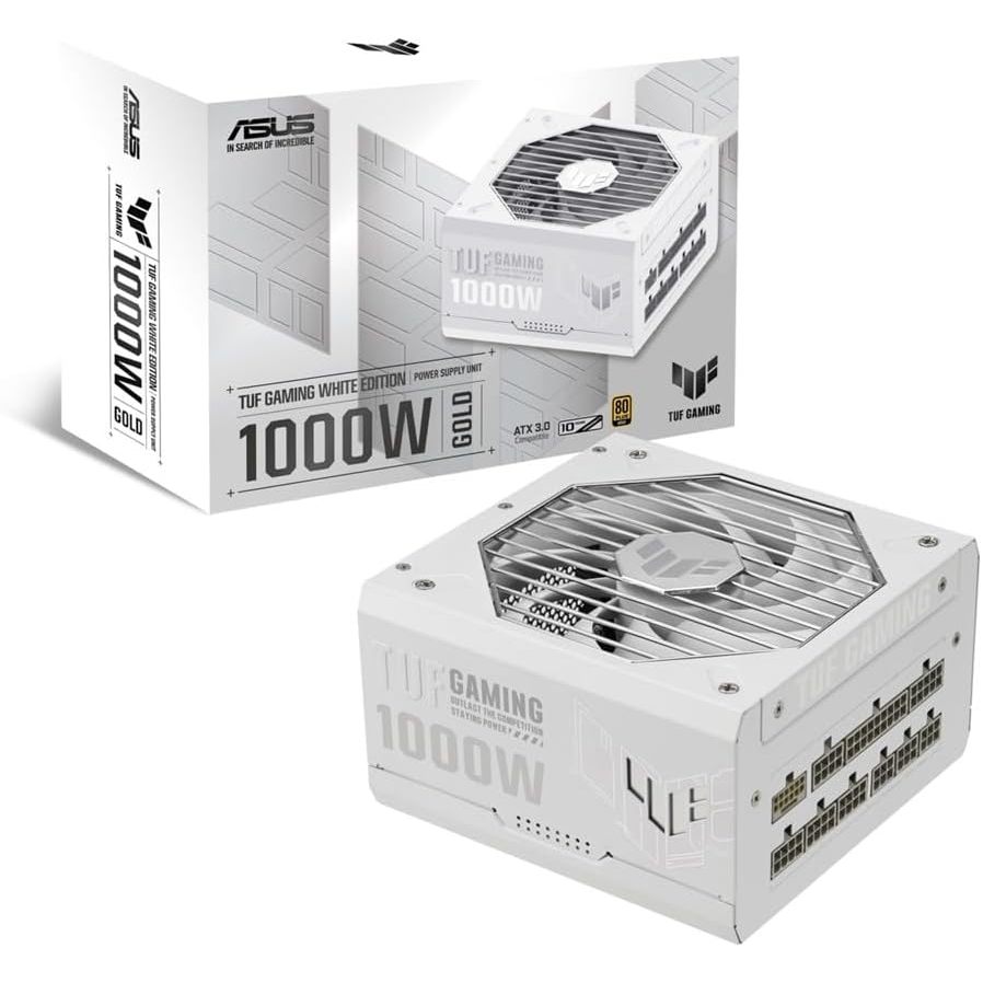 PSU ASUS TUF Gaming 1000G 80PLUS Gold POWER SUPPLY 1000w (White