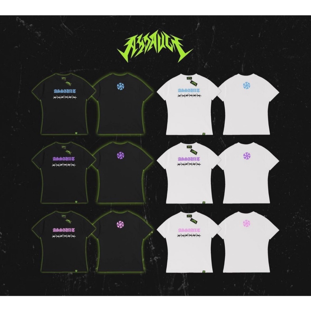 ASSAULT CANDY BABY TEE LOGO PURPLE