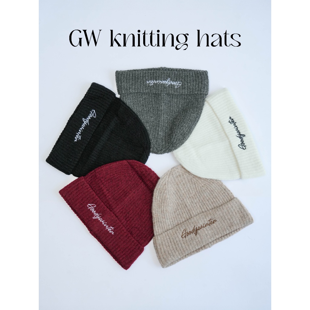 GW knitting hats หมวกไหมพรม | Shopee Thailand