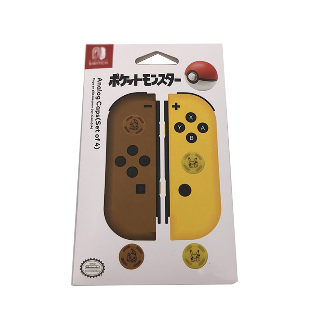 Analog Caps (Set of 4) -- pikachu -- ยางครอบอนาล็อคสำหรับจอยคอน ...