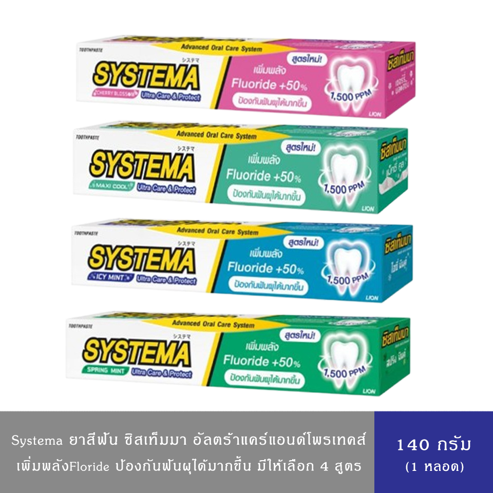 SYSTEMA ULTRA CARE & PROTECT ซิสเท็มมา ยาสีฟัน อัลตร้าแคร์ แอนด์ โพรเทค ...