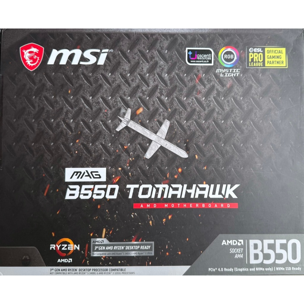 MAINBOARD (เมนบอร์ด) AM4 MSI MAG B550 TOMAHAWK มือสอง Shopee Thailand