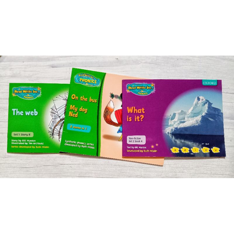 3 books set หัดอ่าน phonics Read Write Inc โฟนิกส์ ภาษาอังกฤษ reception ...