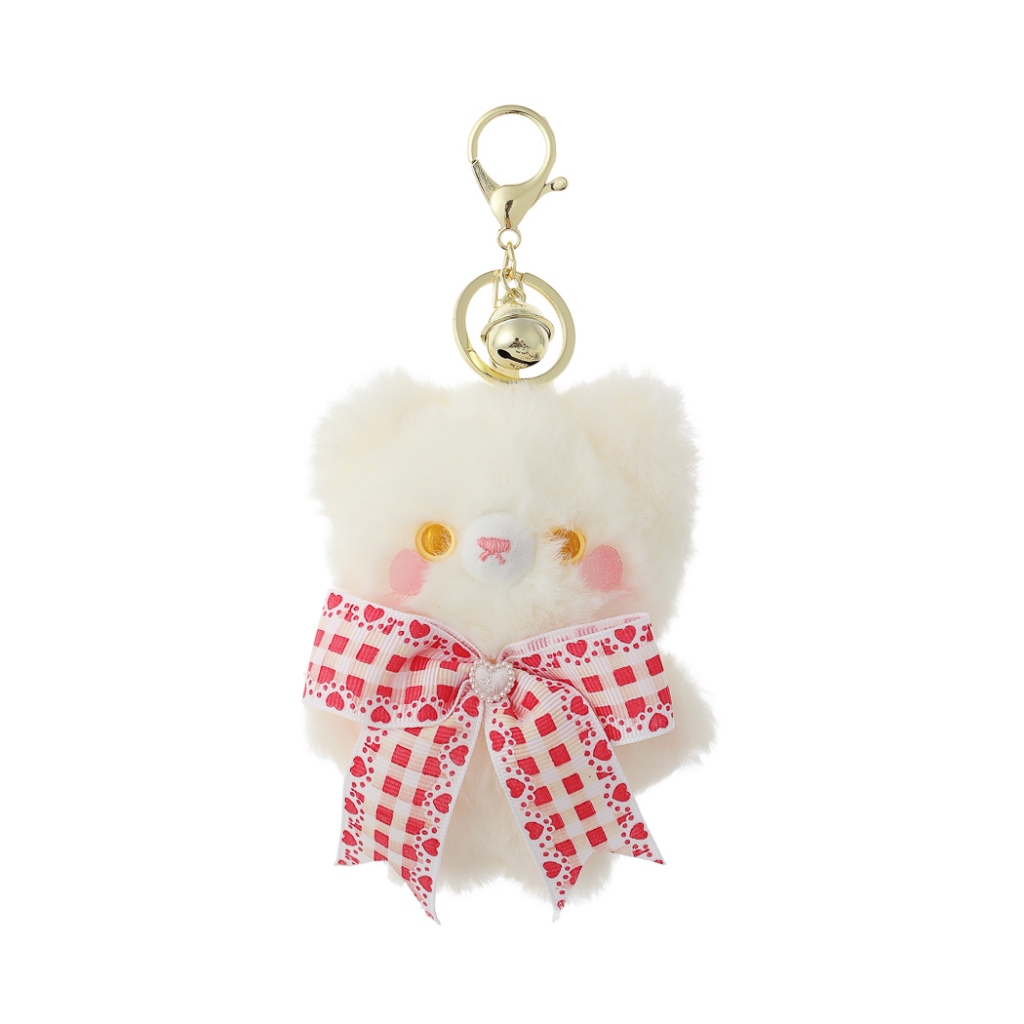 Bowknot Plush Bear Keychain Shopee Thailand