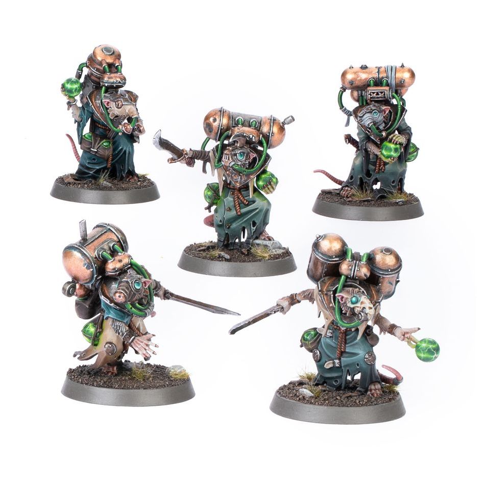 Figurines Skaven Warhammer – Rat, Warp Hunter, Gutter, Eshin – OOP – Occasion