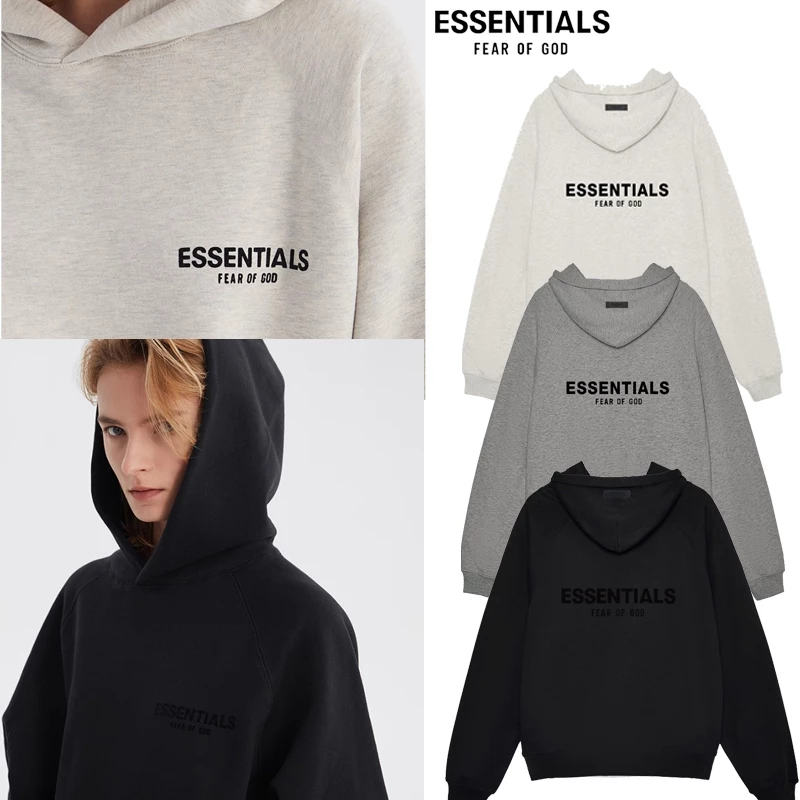 ESSENTIALS New Hot เสื้อ Fear of God Hoodie ชาย และหญิงเสื้อฮู้ดหลวม