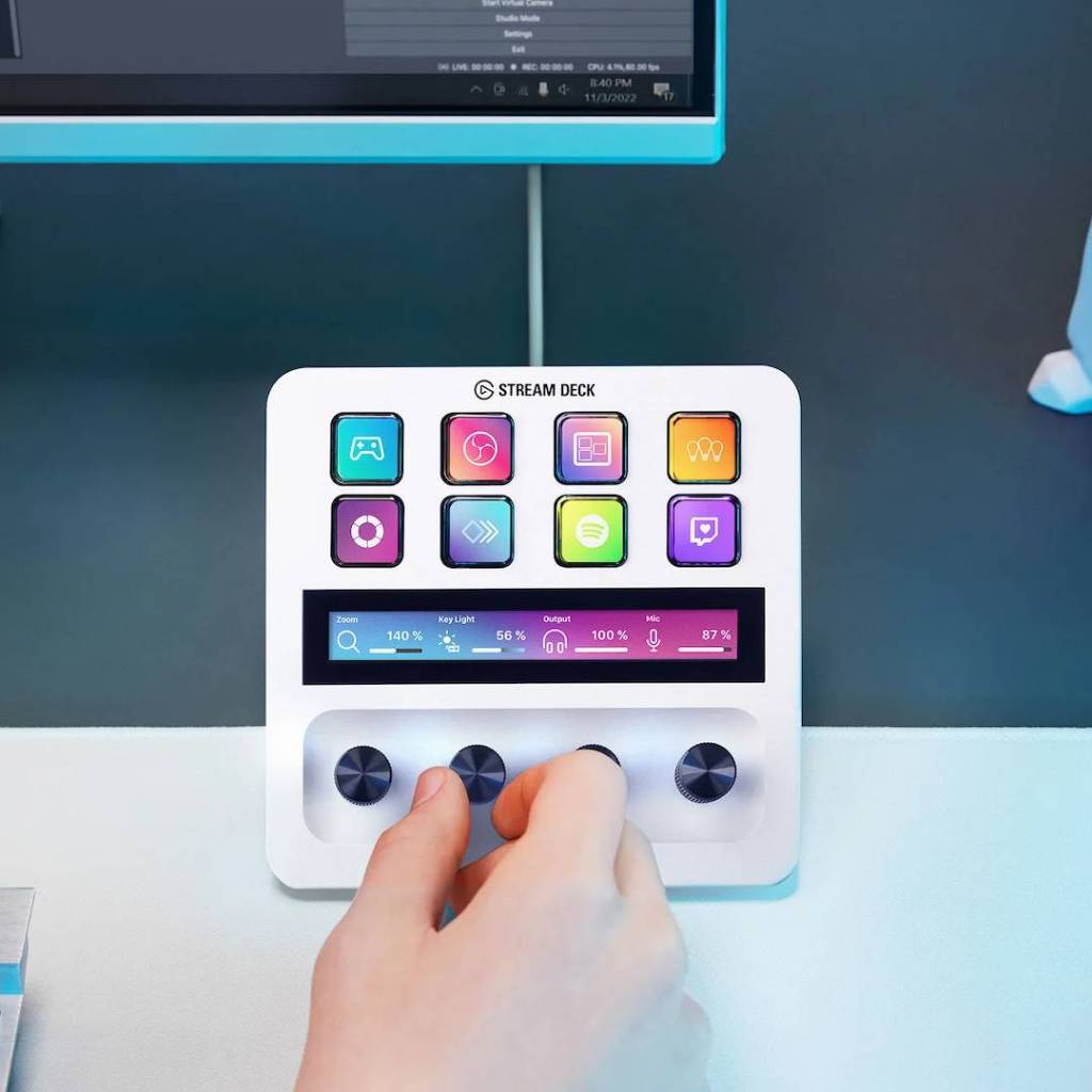 Elgato Stream Deck+ Live Video Stream controller 8 Keypad Buttons ฺ ...