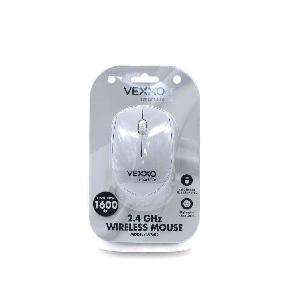 เมาส์ไร้สาย VEXXO พร้อมใช้งาน เชื่อมต่อผ่าน WIRELESS MOUSE รุ่น WM02 ...