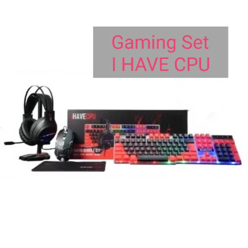 ชุดเกมมิ่ง Gaming set IHAVECPU เมาส์ คีย์บอร์ด แผ่นรองเมาส์ มือ 1 (ไม่ ...