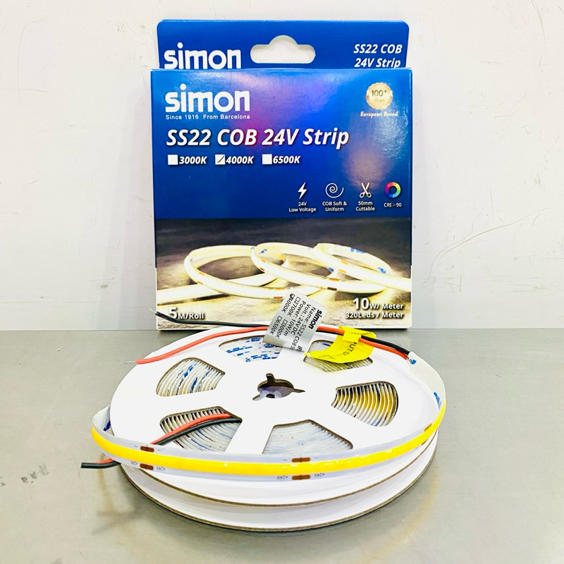 SIMON ไฟเส้น ไฟริบบิ้น COB LED Strip light 24V ความยาว 5m | Shopee Thailand
