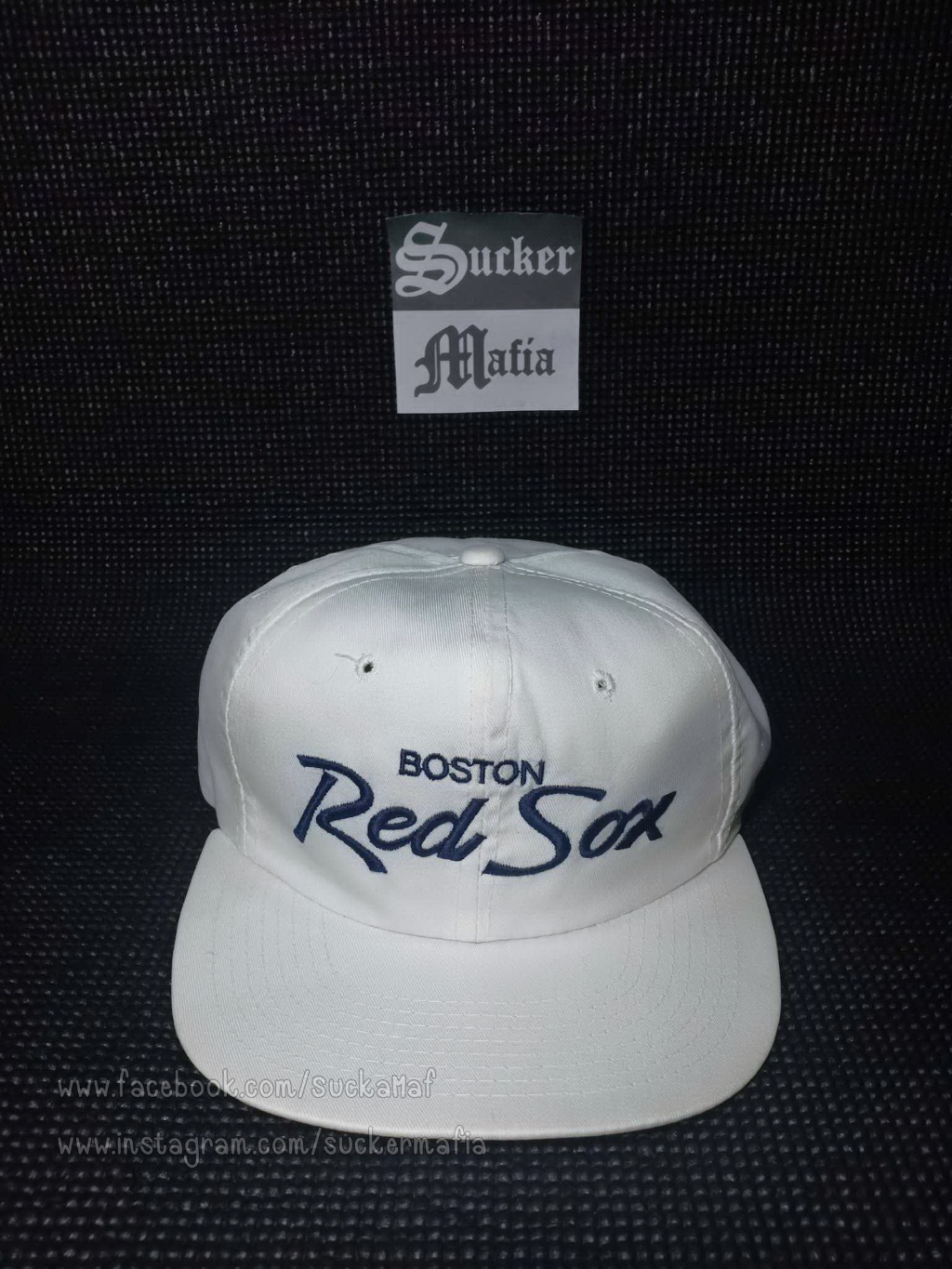 หมวก Vintage Snapback Sport Specialties MLB Boston Red Sox Script Logo ...