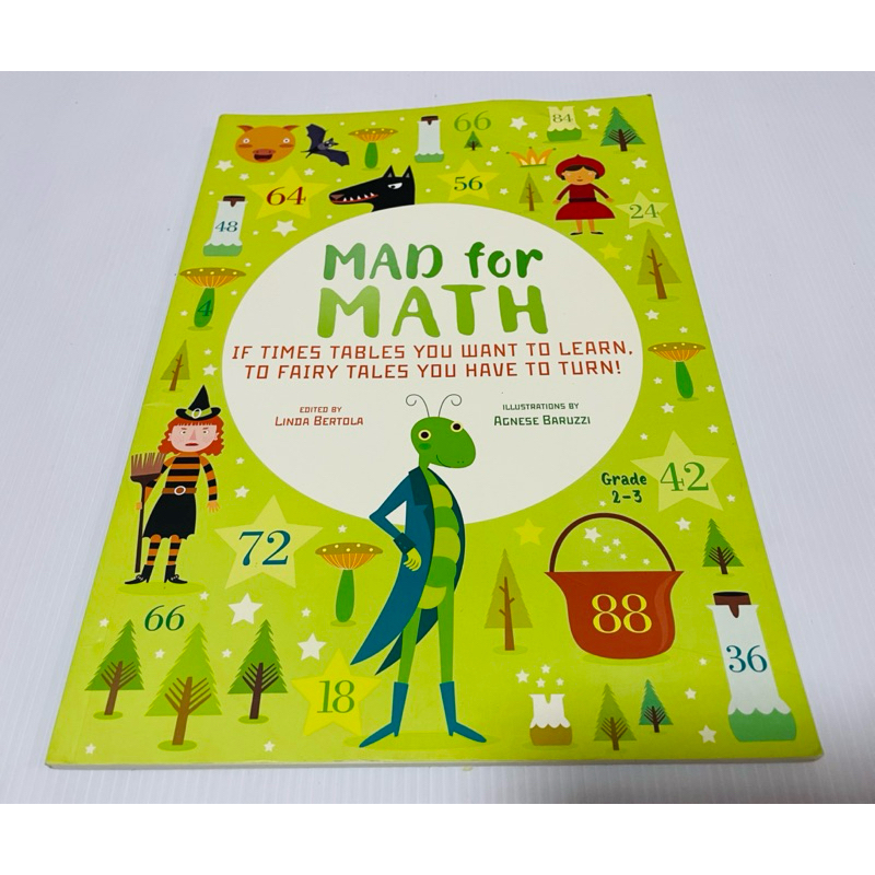 มือสอง ด้านในสภาพดี ไม่มีขีดเขียน Mad for Math แบบฝึกหัดคณิตศาสตร์ มี ...