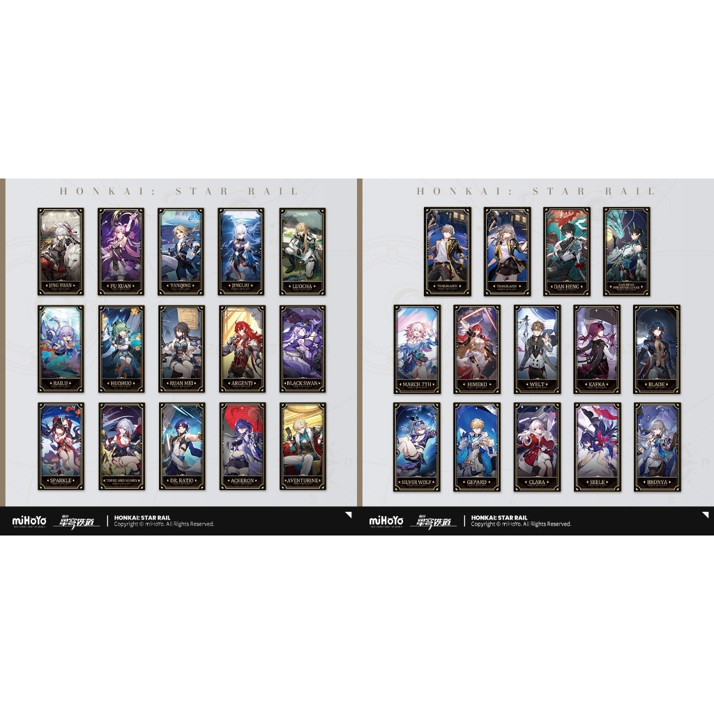 Preorder Honkai star rail 1st Anniversary Collector’s Card set การ์ดคา ...