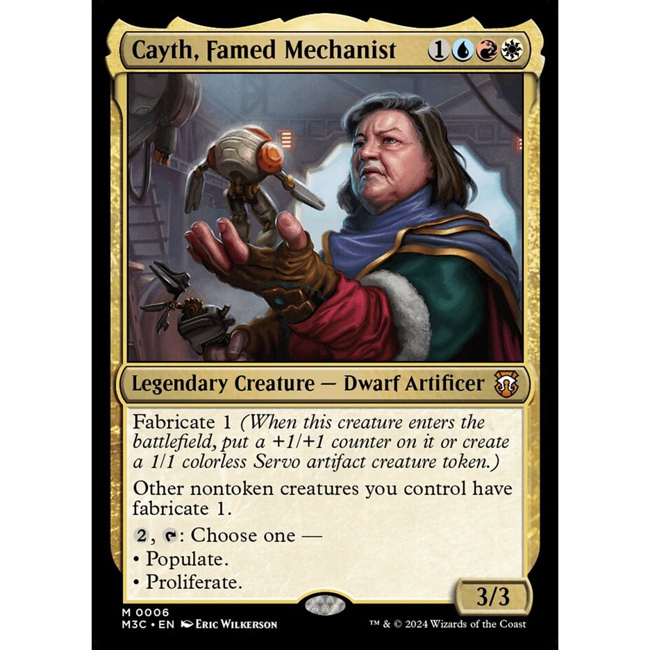 Cayth, Famed Mechanist [Foil] M3C Modern Horizons 3 Commander การ์ด ...