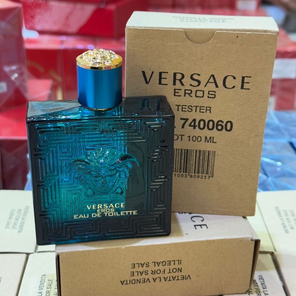 Versace Eros Pour Homme EDT 100 ml. เทสเตอร์ กล่องน้ำตาล | Shopee