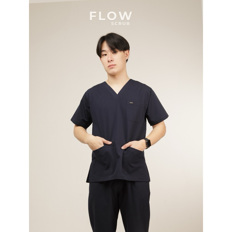 FLOW SCRUB ชุดสครับ UNISEX SPACE BLUE COLOR | Shopee Thailand