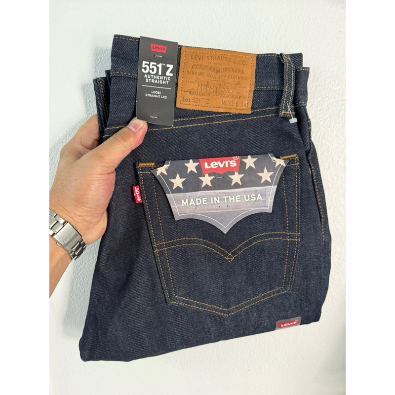 Levi's 551 Z bigE premium ริมแดง made in USA size 31/34 | Shopee