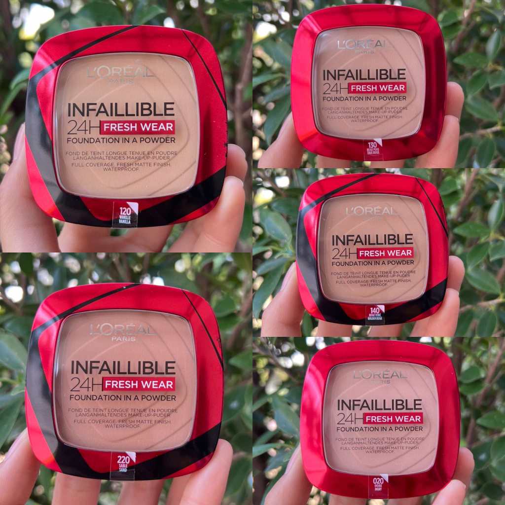 แป้งรองพื้น Loreal Infaillible 24H Fresh Wear ขนาด 9g. แป้งไฮบริด ปกปิด ...
