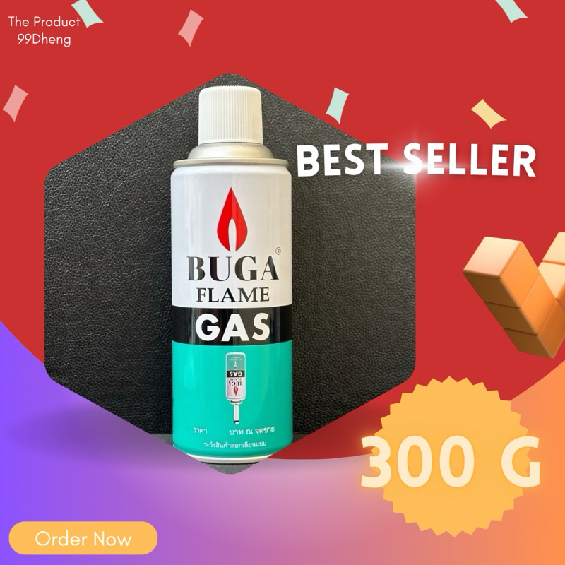 BUGA FLAME REFILL บูก้า แก๊สกระป๋องสำหรับเติมไฟแช็ค กระป๋องใหญ่ 300 ...