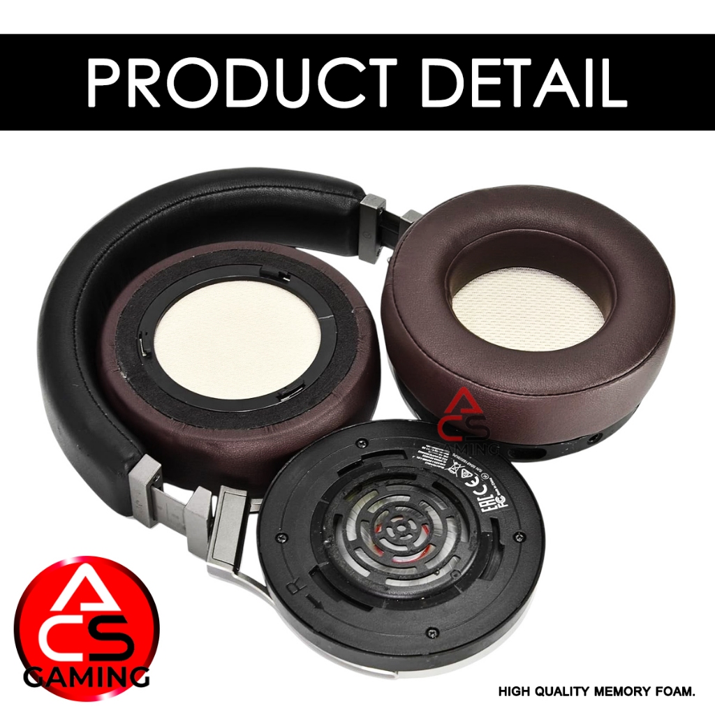 ACS (B4) ฟองน้ำหูฟัง Corsair (หนังสีน้ำตาล/มีตัวล็อค) สำหรับรุ่น ...