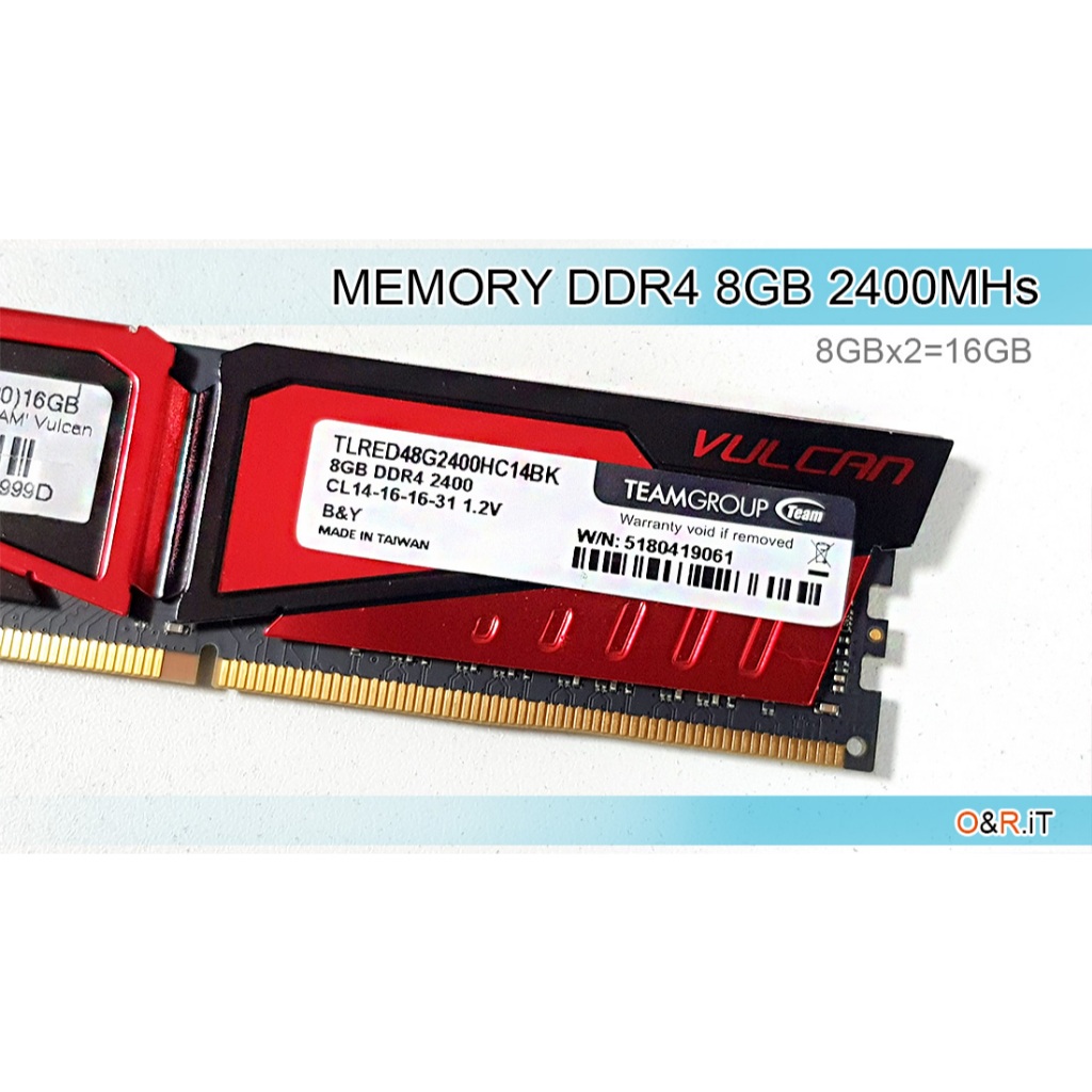 RAM 8GB DDR4 2400MHz TeamGroup ใส่คอม Desktop ทั่วไป เช่น CPU และ ...