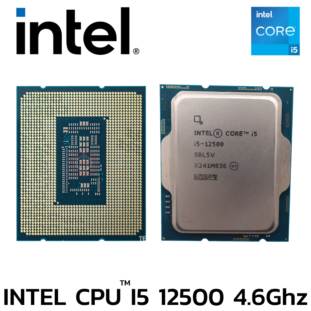 CPU (ซีพียู) INTEL CORE I5-12500 6CORE 12Tread Bestclock 3.0 GHz