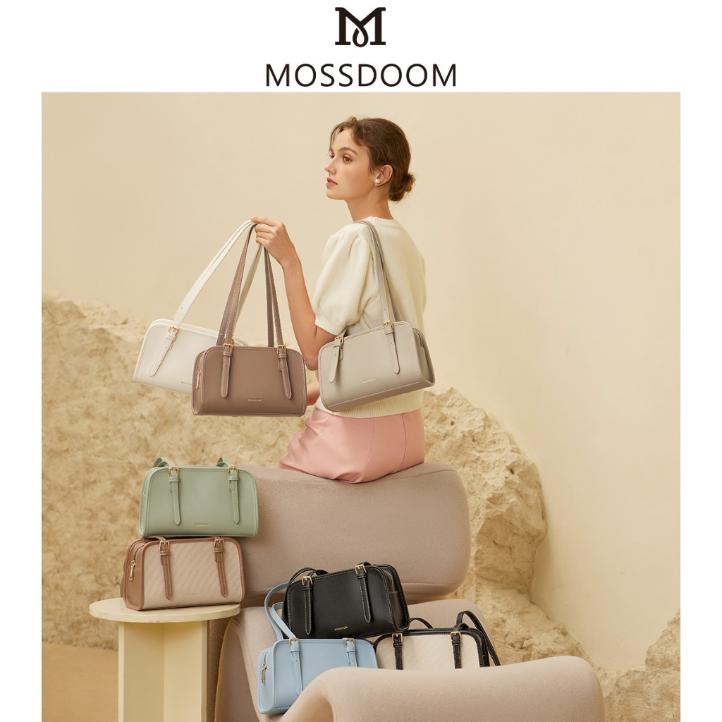 MOSSDOOM Renee Bag กระเป๋าสะพายทรงสี่เหลี่ยมเรียบง่าย | Shopee Thailand