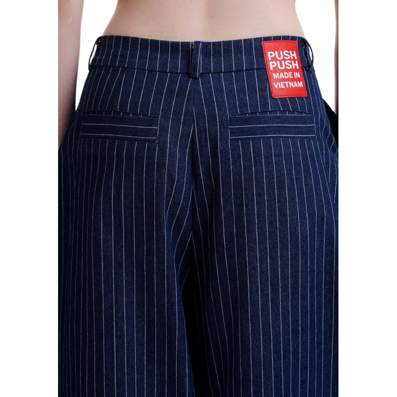 push push ストライプバギーパンツ