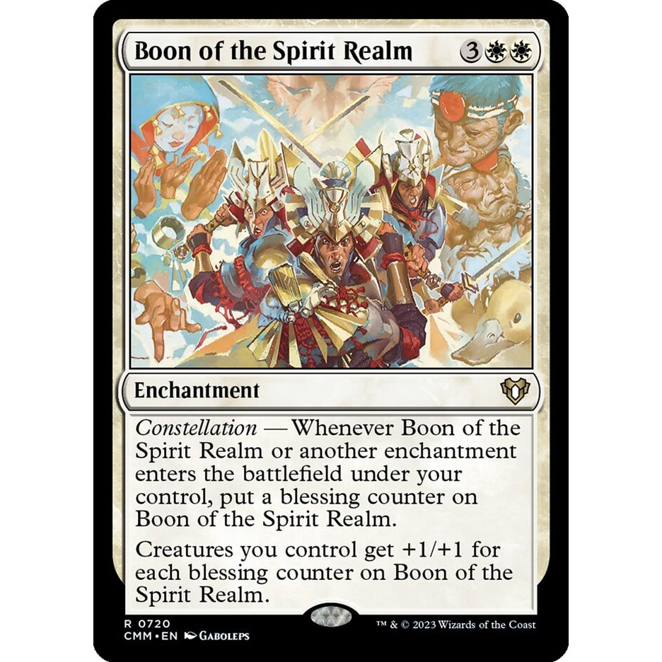 Boon of the Spirit Realm CMM Commander Masters การ์ด Magic the ...