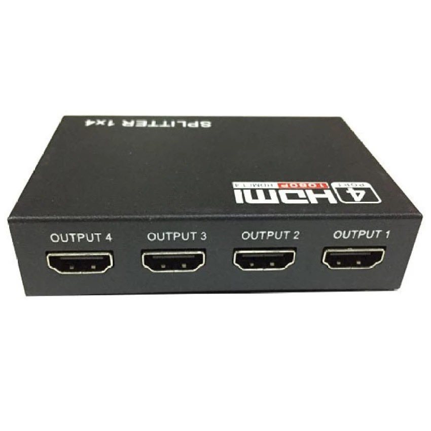 Box HDMI HD splitter เข้า1ออก4 จอ FULL HD 3D เวอร์ชั่น1.4 ออกจอ 4 ตัว ...