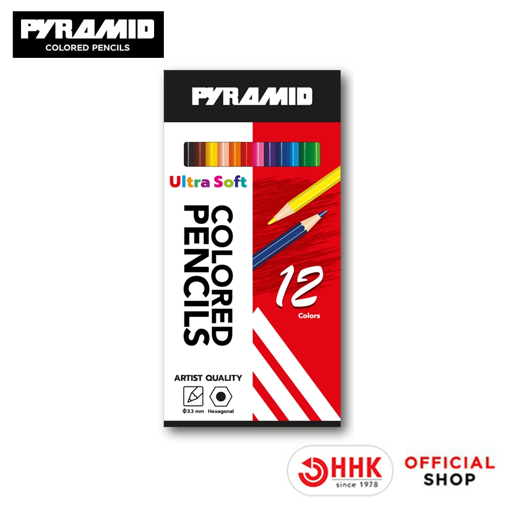 Pyramid ดินสอสีไม้ปิรมิด Artist Quality 12 สี 680112 | Shopee Thailand