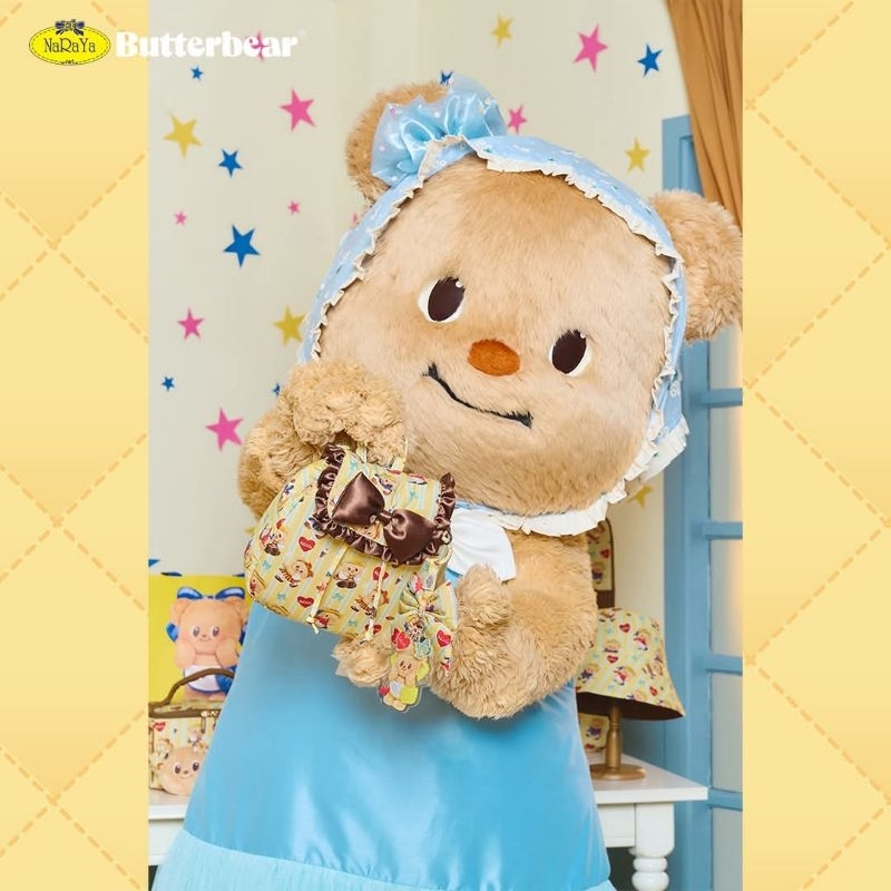 Butterbear พร้อมส่ง📦 NaRaYa x Butterbear กระเป๋าเป้ + 🛍ถุงกระดาษ