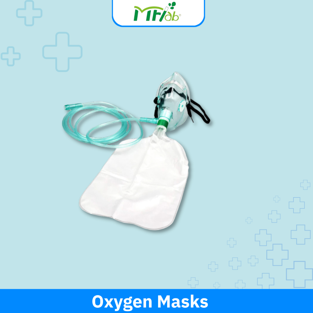 MFlab Oxygen Masks with Reservoir Bags for Single Use [Sterile] หน้ากาก ...