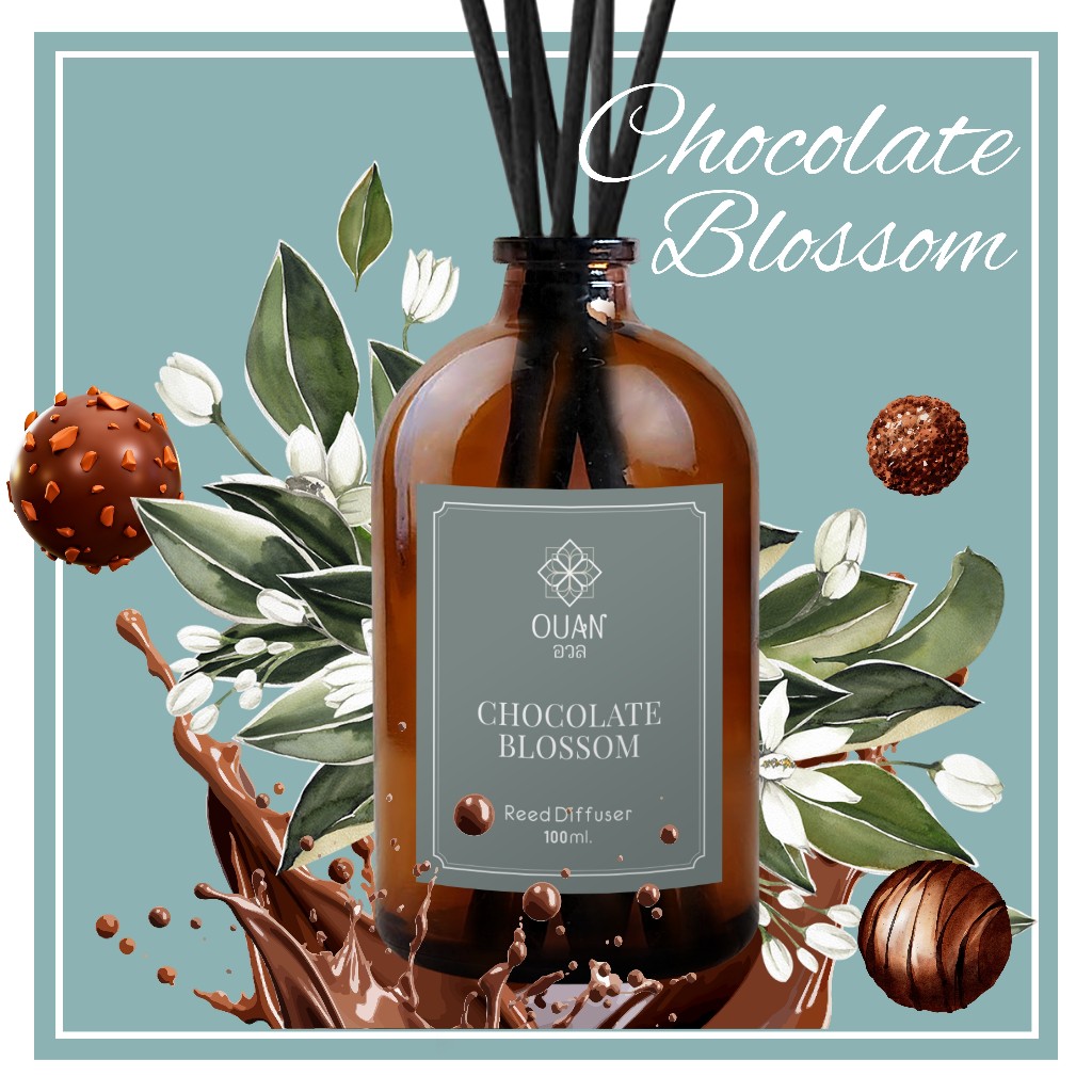 Reed Diffuser (100 ml) กลิ่น Chocolate Blossom ขี้เล่น ร่าเริง อ่อนหวาน ...