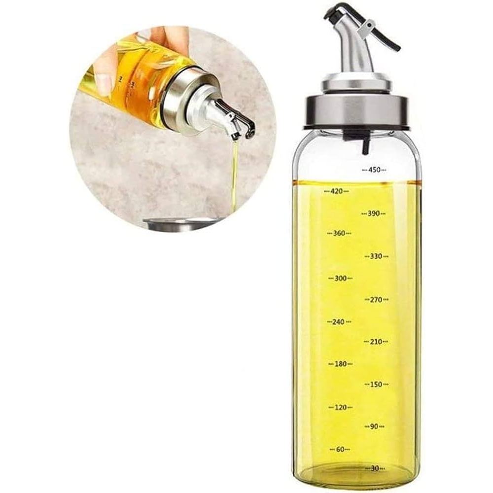 Cooking Oil Dispenser Bottle Spout pour | Transparent Leakproof Oil ...