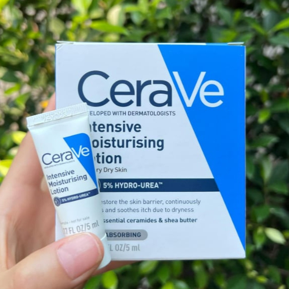 เซราวีโลชั่นสูตรใหม่ ✨CeraVe Intensive Moisturising Lotion 5ml. สำหรับผิวแห้งมาก