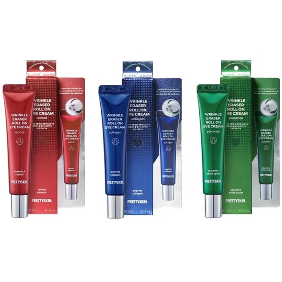 Pretty Skin Wrinkle Eraser Roll On Eye Cream 30ml ครีมบำรุงรอบดวงตา ลด ...