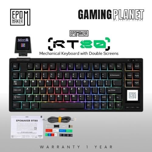 [ของแท้ 100%] EPOMAKER RT80 | Double Screens | คีย์บอร์ดเกมมิ่ง ...
