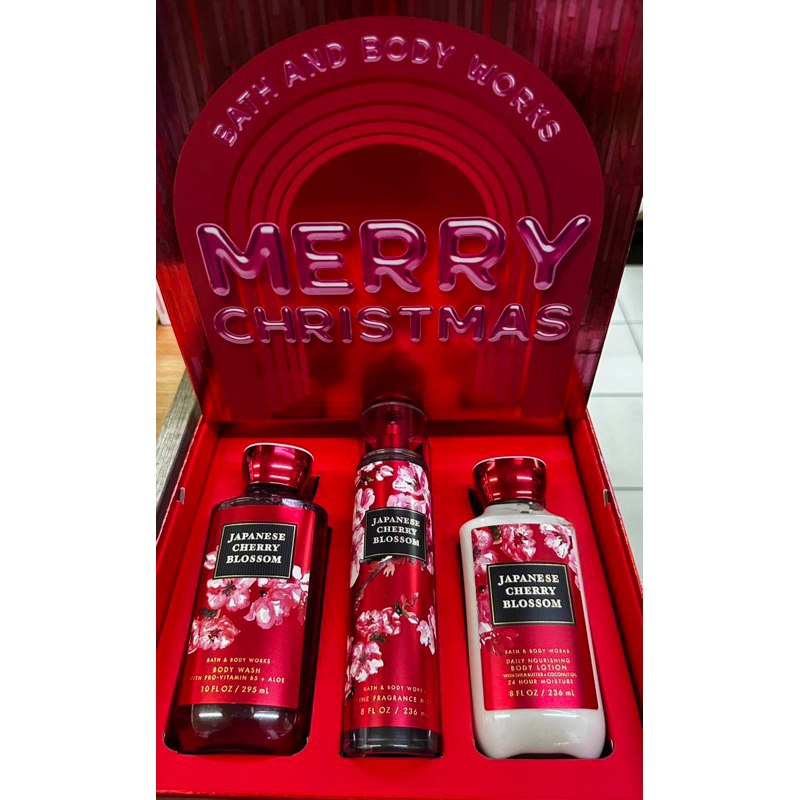 Bath & Body Works Gift Box Set Japanese Cherry Blossom 3items ของแท้ ...