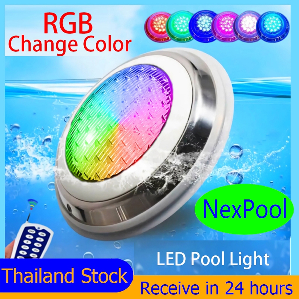 【Local】12W/18W LED Pool Light IP68 Waterproof High Brightness ...