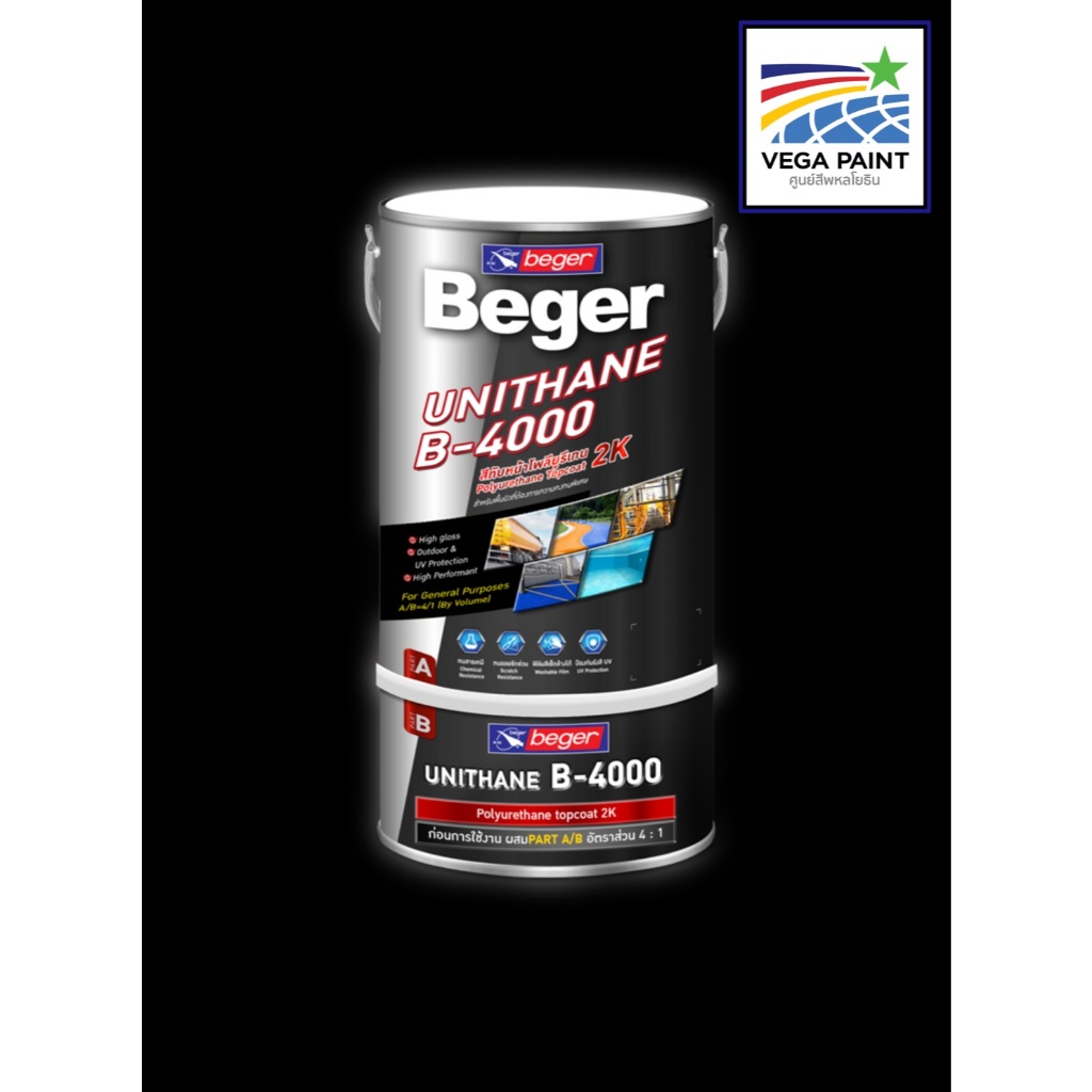 Beger Unithane B-4000 เบเยอร์ยูนิเทน บี-4000 สีน้ำมันเคลือบแข็งโพลียูรี ...