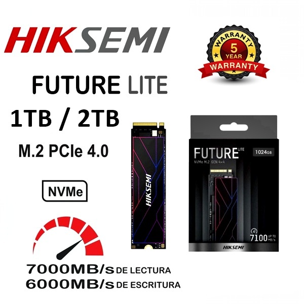 1TB / 2TB SSD (เอสเอสดี) HIKSEMI FUTURE LITE - PCIe 4x4 NVMe M.2