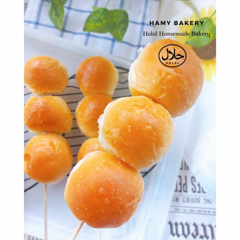 Hamy Bakery ขนมปังจิ๋ว (ฮาลาล) ขนาด 3 ซม. หนัก 8 กรัม 1 แพ็คมี 48 ชิ้น ...