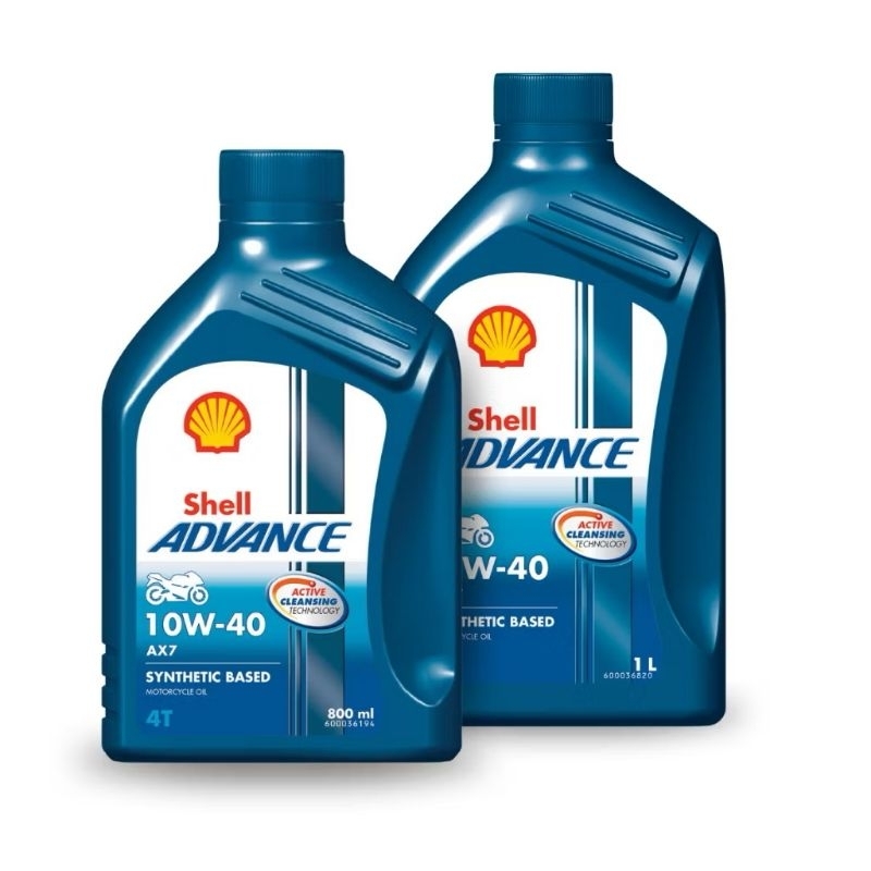 น้ำมันเครื่อง Shell Advance AX7 4T 0.8L / 1.0L JASO MA2 API SN | Shopee ...
