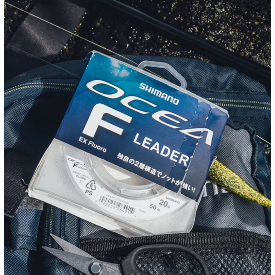 Bas De Ligne Fluorocarbone Shimano Ocea F EX – 50 M, 30 Lb, Clair – Neuf