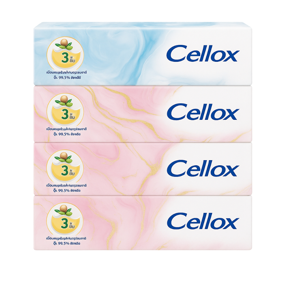 Cellox กระดาษเช็ดหน้า – Flower, Pastel, Premium, Friends, Decor, Pop Up ...