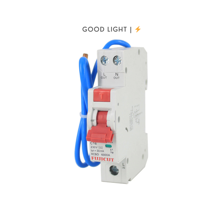 Fujicut เซอร์กิตเบรกเกอร์กันดูด (RCBO) Circuit Breaker รุ่น CM5L-63 ...