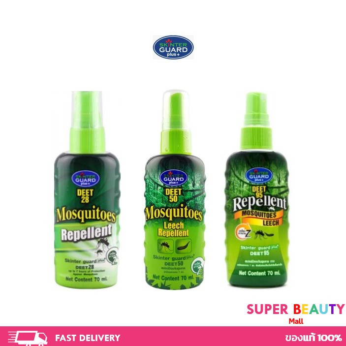 SKINTER GUARD สกินเตอร์การ์ด สเปรย์ป้องกันยุง ทาก แมลง สำหรับเด็ก ...