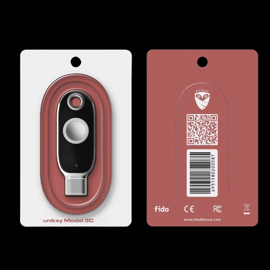 Unikey Model 3C ปกป้องบัญชีของคุณ ใช้งานผ่าน USB Type C ส่งฟรี ประกัน 1 ...
