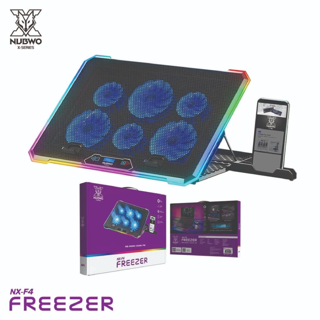 Nubwo COOLER PAD พัดลมระบายอากาศ FREEZER RGB พัดลม 6 ตัว สำหรับ ...